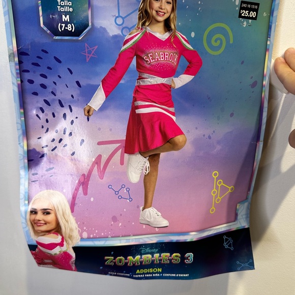 Disguise Costume Ufficiale Zombies 3 Addison Cheer Classic Per Bambina E Ragazza - Maglia E Gonna Da Cheerleader Con Logo Seabrook
